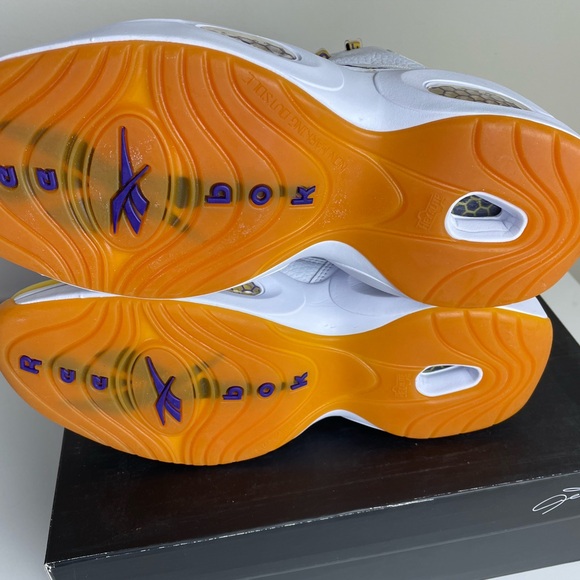 🔥New Reebok Question Mid "Yellow Toe". Brand new, original box. Iverson shoe! - Picture 5 of 10